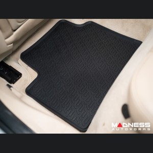 Alfa Romeo Giulia Floor Mat Set - All Weather Rubber Front/ Rear 4 Piece Set - Deluxe - Q4/ AWD Model